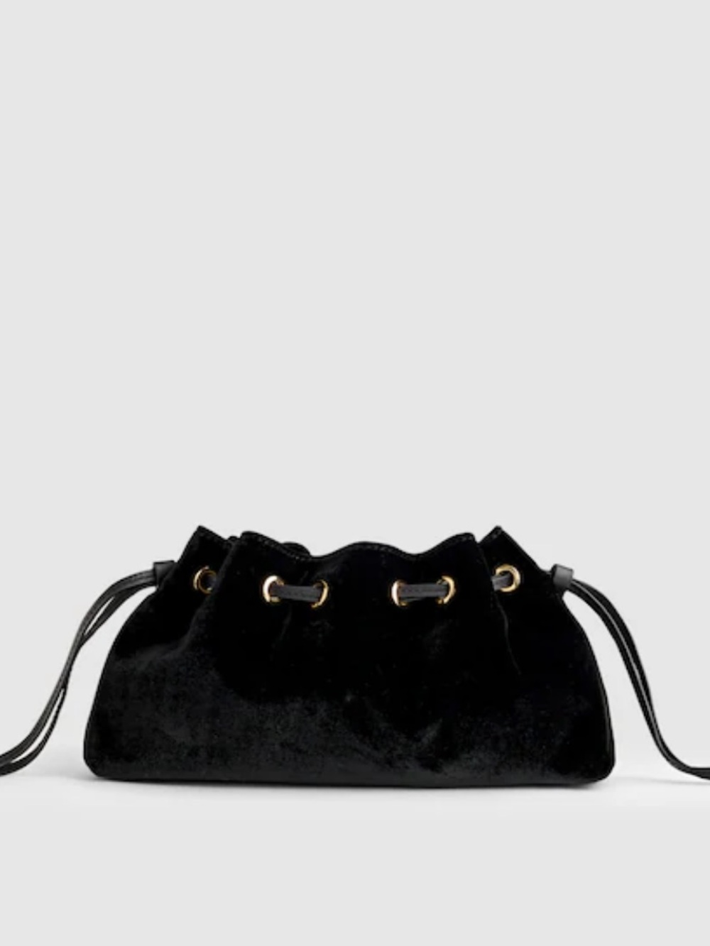 Madewell black Drawstring Clutch bag
